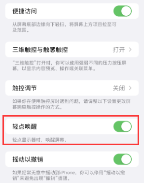 馆陶苹果授权维修站分享iPhone轻点无法唤醒怎么办 