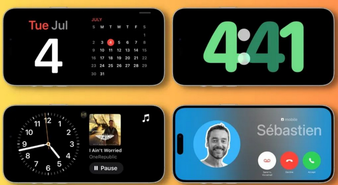 馆陶苹果手机维修分享iOS17横屏充电待机显示有什么好处 