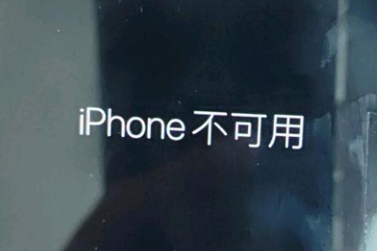 馆陶苹果服务网点分享锁屏界面显示“iPhone 不可用”如何解决 